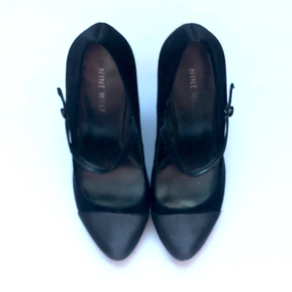 Nine West Black Satin High Heel Size: 7.5M
